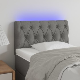 Headboard with LED in light gray fabric 80x7x78/88 cm by , Headboards and footboards - Ref: Foro24-3121922, Price: 46,67 €, D...