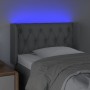 Hellgraues Stoffkopfteil mit LED 83x16x78/88 cm von , Kopf- und Fußteile - Ref: Foro24-3123546, Preis: 55,65 €, Rabatt: %