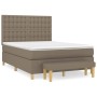 Boxspringbett mit taupegrauer Stoffmatratze 140x190 cm von , Betten und Lattenroste - Ref: Foro24-3137473, Preis: 548,20 €, R...