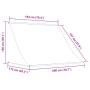 Toldo retráctil naranja y marrón 200x150 cm