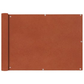 Balcony awning made of terracotta Oxford fabric, 75x600 cm. by vidaXL, Umbrellas - Ref: Foro24-42329, Price: 29,65 €, Discoun...