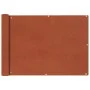 Balcony awning made of terracotta Oxford fabric, 75x600 cm. by vidaXL, Umbrellas - Ref: Foro24-42329, Price: 29,04 €, Discoun...