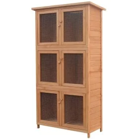 Kaninchenkäfig 6 Zimmer Holz von vidaXL, Käfige und Lebensräume für Kleintiere - Ref: Foro24-170347, Preis: 212,42 €, Rabatt: %