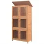 Kaninchenkäfig 6 Zimmer Holz von vidaXL, Käfige und Lebensräume für Kleintiere - Ref: Foro24-170347, Preis: 212,42 €, Rabatt: %