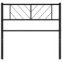 Cabecero de metal negro 107 cm de , Cabeceros y pies de cama - Ref: Foro24-372209, Precio: 24,01 €, Descuento: %