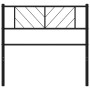 Kopfteil aus schwarzem Metall, 107 cm von , Kopf- und Fußteile - Ref: Foro24-372209, Preis: 24,37 €, Rabatt: %