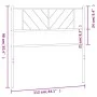 Cabecero de metal negro 107 cm de , Cabeceros y pies de cama - Ref: Foro24-372209, Precio: 24,01 €, Descuento: %