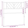 Kopfteil aus schwarzem Metall, 107 cm von , Kopf- und Fußteile - Ref: Foro24-372209, Preis: 24,37 €, Rabatt: %