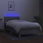 Boxspringbett mit Stoffmatratze und hellgrauer LED 80x200 cm von , Betten und Lattenroste - Ref: Foro24-3133909, Preis: 286,4...