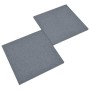 Losetas de goma protección de caídas 12 uds gris 50x50x3 cm