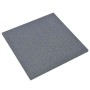Losetas de goma protección de caídas 18 uds gris 50x50x3 cm