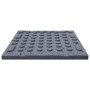 Losetas de goma protección de caídas 18 uds gris 50x50x3 cm