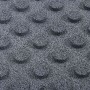 Losetas de goma protección de caídas 18 uds gris 50x50x3 cm