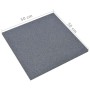 Losetas de goma protección de caídas 18 uds gris 50x50x3 cm