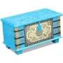 Mango wood storage trunk blue 80x40x45 cm by vidaXL, Storage trunks - Ref: Foro24-243332, Price: 193,76 €, Discount: %