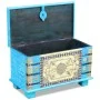 Mango wood storage trunk blue 80x40x45 cm by vidaXL, Storage trunks - Ref: Foro24-243332, Price: 193,76 €, Discount: %