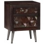 Mesita de noche de madera maciza reciclada 40x30x50 cm de vidaXL, Mesitas de noche - Ref: Foro24-245916, Precio: 129,77 €, De...