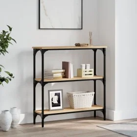 Engineered wood Sonoma oak console table 75x22.5x75 cm by , Side tables - Ref: Foro24-834031, Price: 50,57 €, Discount: %