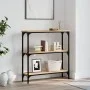 Engineered wood Sonoma oak console table 75x22.5x75 cm by , Side tables - Ref: Foro24-834031, Price: 50,57 €, Discount: %