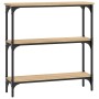 Engineered wood Sonoma oak console table 75x22.5x75 cm by , Side tables - Ref: Foro24-834031, Price: 52,44 €, Discount: %