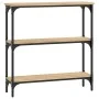 Engineered wood Sonoma oak console table 75x22.5x75 cm by , Side tables - Ref: Foro24-834031, Price: 50,57 €, Discount: %