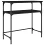 Black engineered wood console table 75x35.5x75 cm by , Side tables - Ref: Foro24-834050, Price: 46,48 €, Discount: %