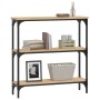Engineered wood Sonoma oak console table 75x22.5x75 cm by , Side tables - Ref: Foro24-834031, Price: 52,44 €, Discount: %