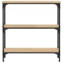Engineered wood Sonoma oak console table 75x22.5x75 cm by , Side tables - Ref: Foro24-834031, Price: 52,44 €, Discount: %