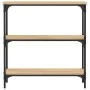 Engineered wood Sonoma oak console table 75x22.5x75 cm by , Side tables - Ref: Foro24-834031, Price: 50,57 €, Discount: %