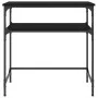 Mesa consola madera de ingeniería negra 75x35,5x75 cm de , Mesas auxiliares - Ref: Foro24-834050, Precio: 46,46 €, Descuento: %