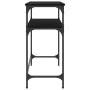Black engineered wood console table 75x35.5x75 cm by , Side tables - Ref: Foro24-834050, Price: 46,48 €, Discount: %
