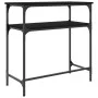 Black engineered wood console table 75x35.5x75 cm by , Side tables - Ref: Foro24-834050, Price: 46,48 €, Discount: %