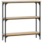 Engineered wood Sonoma oak console table 75x22.5x75 cm by , Side tables - Ref: Foro24-834031, Price: 52,44 €, Discount: %