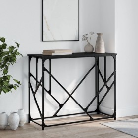 Black engineered wood console table 100x40x80 cm by , Side tables - Ref: Foro24-834115, Price: 60,26 €, Discount: %