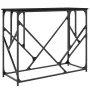 Black engineered wood console table 100x40x80 cm by , Side tables - Ref: Foro24-834115, Price: 59,44 €, Discount: %