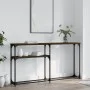 Engineered wood brown oak console table 145x22.5x75 cm by , Side tables - Ref: Foro24-834099, Price: 48,27 €, Discount: %