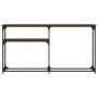 Engineered wood brown oak console table 145x22.5x75 cm by , Side tables - Ref: Foro24-834099, Price: 48,88 €, Discount: %