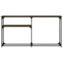 Engineered wood brown oak console table 145x22.5x75 cm by , Side tables - Ref: Foro24-834099, Price: 48,27 €, Discount: %