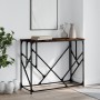 Engineered wood smoked oak console table 100x40x80 cm by , Side tables - Ref: Foro24-834117, Price: 52,62 €, Discount: %