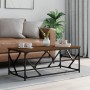 Oak brown plywood coffee table 100x50x40 cm by , Coffee table - Ref: Foro24-834129, Price: 52,20 €, Discount: %
