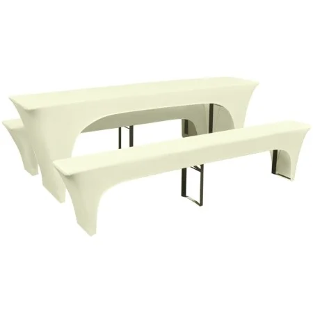 Elastic covers for outdoor table and benches cream 3 units by vidaXL, Covers - Ref: Foro24-131436, Price: 19,48 €, Discount: %