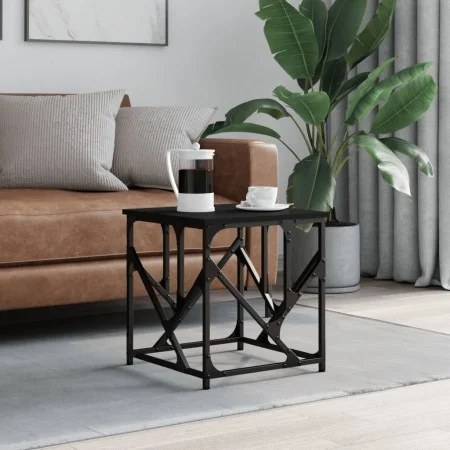 Black engineered wood coffee table 45x45x47.5 cm by , Coffee table - Ref: Foro24-834120, Price: 38,90 €, Discount: %