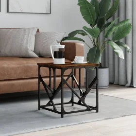 Smoked oak plywood coffee table 45x45x47.5 cm by , Coffee table - Ref: Foro24-834122, Price: 37,04 €, Discount: %