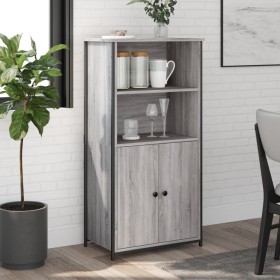 Hohes Sideboard Sperrholz Sonoma grau 62x36x121,5 cm von , Sideboards - Ref: Foro24-834213, Preis: 96,62 €, Rabatt: %