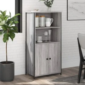 Hohes Sideboard Sperrholz Sonoma grau 62x36x121,5 cm von , Sideboards - Ref: Foro24-834213, Preis: 95,80 €, Rabatt: %