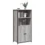 Tall plywood Sonoma gray sideboard 62x36x121.5 cm by , Sideboards - Ref: Foro24-834213, Price: 95,09 €, Discount: %
