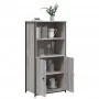 Tall plywood Sonoma gray sideboard 62x36x121.5 cm by , Sideboards - Ref: Foro24-834213, Price: 95,09 €, Discount: %