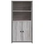 Tall plywood Sonoma gray sideboard 62x36x121.5 cm by , Sideboards - Ref: Foro24-834213, Price: 95,09 €, Discount: %