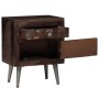 Mesita de noche de madera maciza reciclada 40x30x50 cm de vidaXL, Mesitas de noche - Ref: Foro24-245916, Precio: 129,77 €, De...
