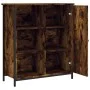 Smoked oak engineered wood sideboard 70x30x80 cm by , Sideboards - Ref: Foro24-835496, Price: 60,02 €, Discount: %